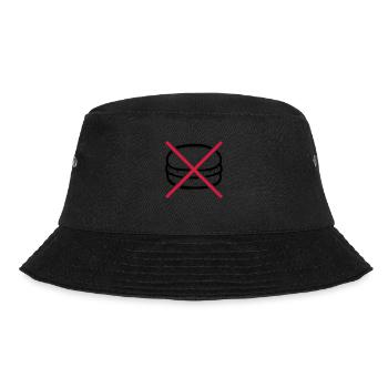 Verboten Burger essen - Bucket Hat - Schwarz - Vorne - Lela (165cm)