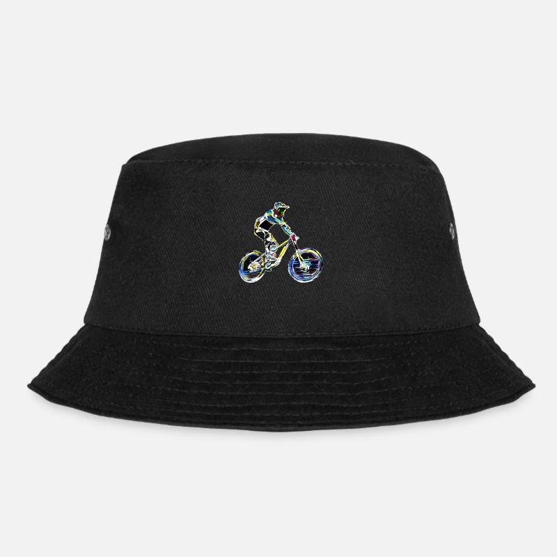 MTB Downhill Mountainbike - Bucket Hat - Schwarz