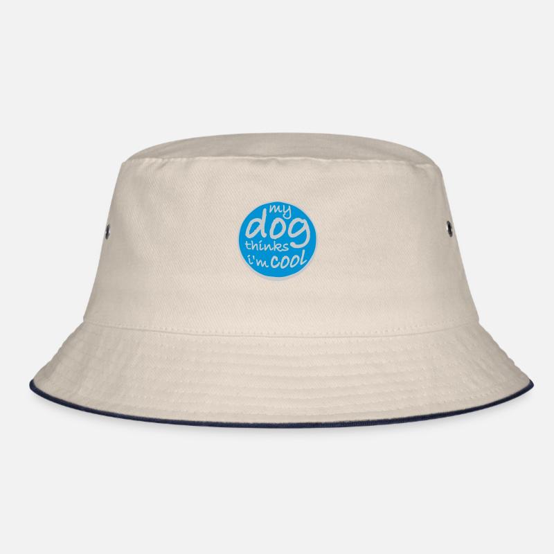 Dog thinks in the cool Bucket Hat