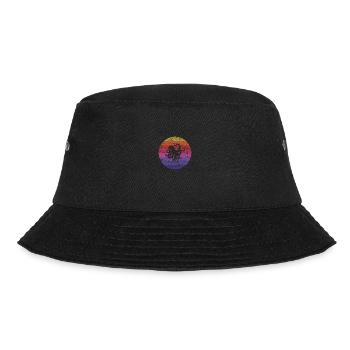 Octopus Retro - Bucket Hat - Schwarz - Vorne - Lela (165cm)