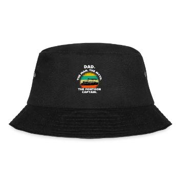 Dad the man the myth the pontoon captain - Bucket Hat - black - Front - Lela (165cm)