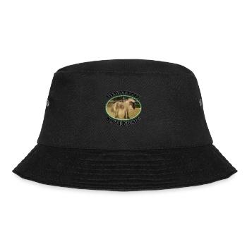 Pferd Staub; Klimawandel; Staubiges Pferd Paddock - Bucket Hat - Schwarz - Vorne - Lela (165cm)