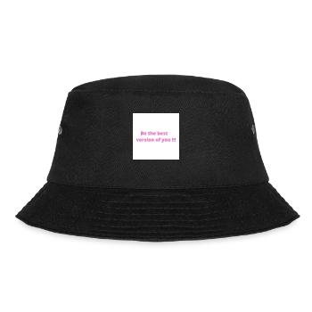 Be the best version of you - Bucket Hat - black - Front - Lela (165cm)