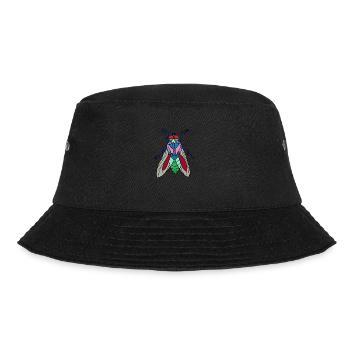 Fliege - Bucket Hat - Schwarz - Vorne - Lela (165cm)