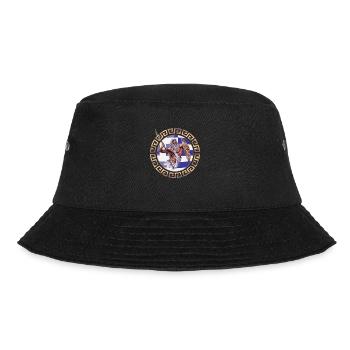 Greek flag ornament Zeus - Bucket Hat - black - Front - Lela (165cm)