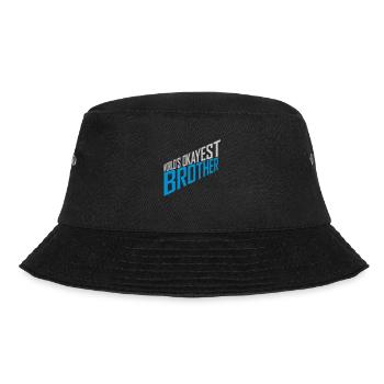 Worlds okayest Brother Kumpel - Bucket Hat - Schwarz - Vorne - Lela (165cm)