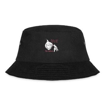 Love the nature - Bucket Hat - Schwarz - Vorne - Lela (165cm)