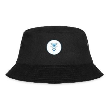Mystique Collection ~ light blue ~ n°2 - Bucket Hat - black - Front - Lela (165cm)