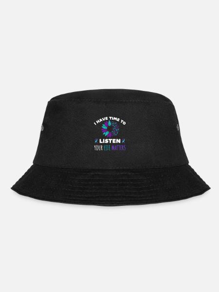 Ich habe Zeit, auf deine Lebensangelegenheiten zu hören - Bucket Hat - Schwarz