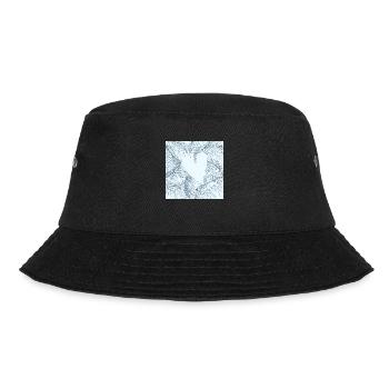 Heart leaves - Bucket Hat - black - Front - Lela (165cm)
