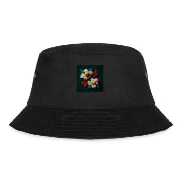Fleurs brodées 3d - Bob - noir - Devant - Lela (165cm)