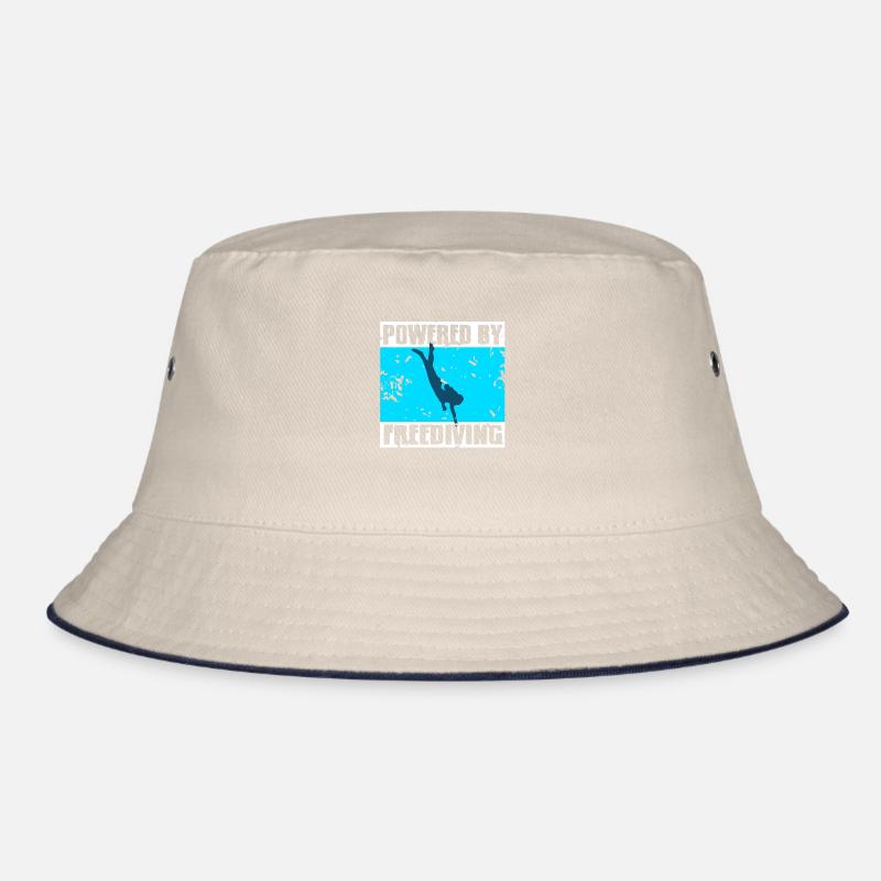 Powered By Free Tauchen Geschenkidee Bucket Hat