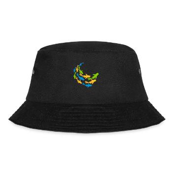 Bunter Schwarm Koi Fische - Bucket Hat - Schwarz - Vorne - Lela (165cm)