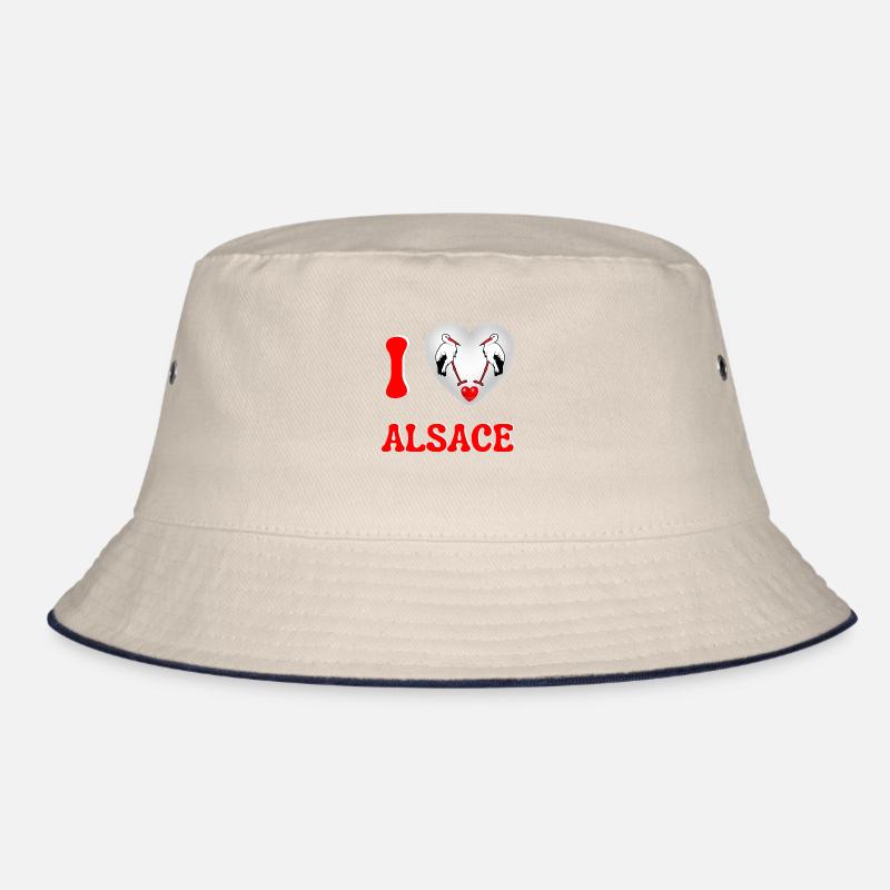I love Alsace Alsace Storks I love Alsace Bucket Hat