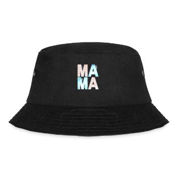 MAMA WATERCOLOR BLUE AND ROSE - Bucket Hat - black - Front - Lela (165cm)