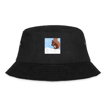 Eichhörnchen - Bucket Hat - Schwarz - Vorne - Lela (165cm)