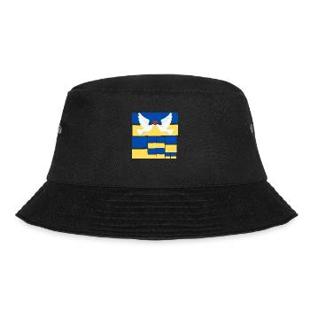 Frieden Friedenstaube auf der Ukrainischen Flagge - Bucket Hat - Schwarz - Vorne - Lela (165cm)