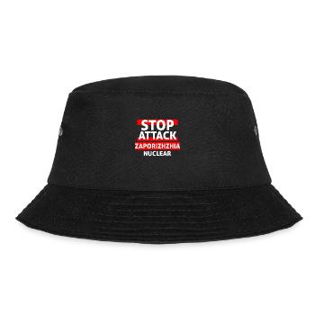 Stop Attack Zaporizhzhia nuclear - Bucket Hat - black - Front - Lela (165cm)
