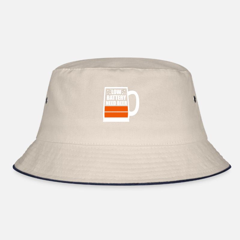 Low battery needs beer Bucket Hat