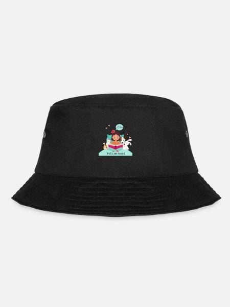 Das Leben ist besser mit Haustieren und Büchern - Bucket Hat - Schwarz