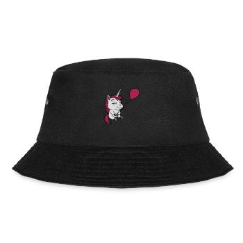 Happy Balloon Unicorn Comic - Bucket Hat - black - Front - Lela (165cm)