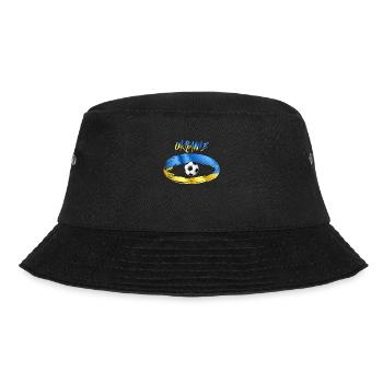 Ukrainischer Fußball - Bucket Hat - Schwarz - Vorne - Lela (165cm)
