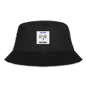 No Pain No Gain - Bucket Hat - black - Front - Lela (165cm)