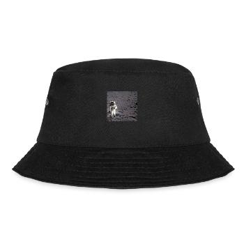Astronaut alleine auf dem Mond - Bucket Hat - Schwarz - Vorne - Lela (165cm)