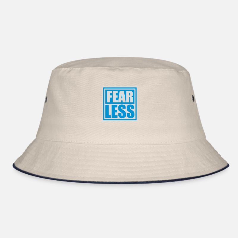 fearless Text Quote Design Bucket Hat
