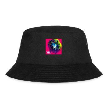 The Bär - Tier Porträt Pop Art Style - Bucket Hat - Schwarz - Vorne - Lela (165cm)