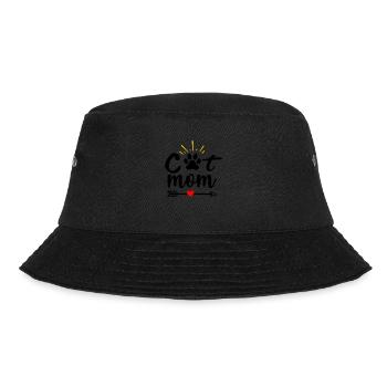 Cat mom - Bucket Hat - black - Front - Lela (165cm)