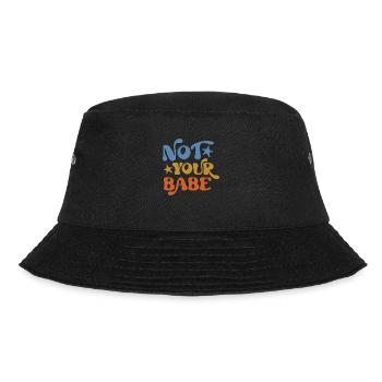 Not Your Babe - Bucket Hat - Schwarz - Vorne - Lela (165cm)
