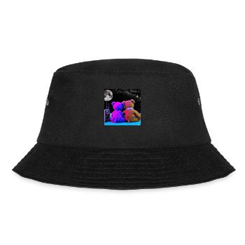 Teddy Bären Synth Weltraum liebe - Bucket Hat - Schwarz - Vorne - Lela (165cm)