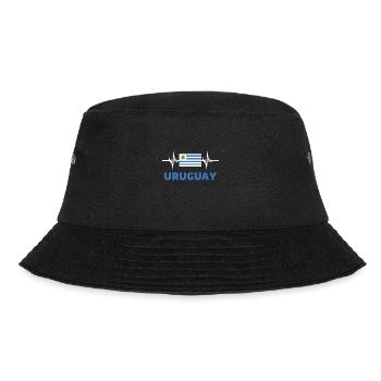 Uruguay Football 2022 heartbeat Uruguay - Bucket Hat - black - Front - Lela (165cm)