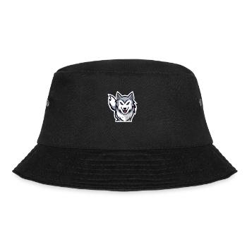 Wolf logo design, young and trendy. - Bucket Hat - black - Front - Lela (165cm)