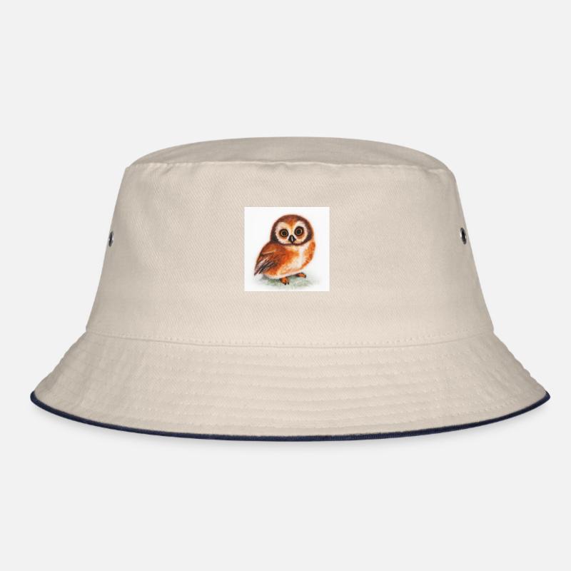 Süße Eule Aquarell Bucket Hat