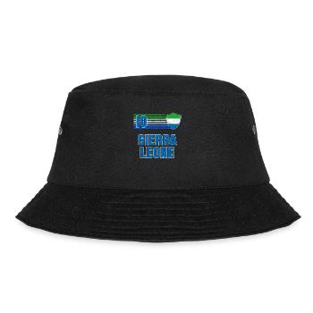 Sierra Leone Fußball Mannschaft - Bucket Hat - Schwarz - Vorne - Lela (165cm)