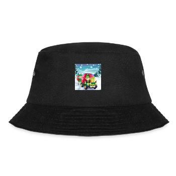 Les lutins de Noël sur la route en voiture. - Bob - noir - Devant - Lela (165cm)