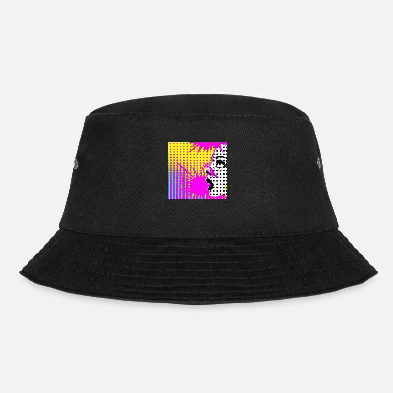 Pop art - Bucket Hat - Schwarz