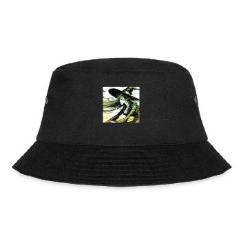 Witch drawing - Bucket Hat - black - Front - Lela (165cm)