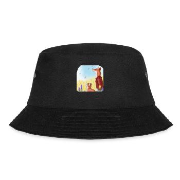Father Fox and son Fox - Bucket Hat - black - Front - Lela (165cm)