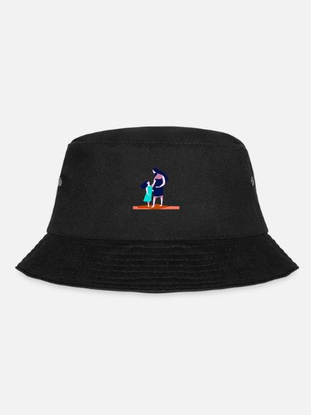 Mama mit Tochter - Bucket Hat - Schwarz