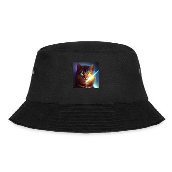The Universe Cat - Bucket Hat - black - Front - Lela (165cm)