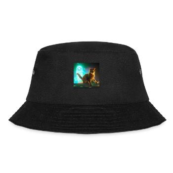 The Universe Cat - Bucket Hat - black - Front - Lela (165cm)