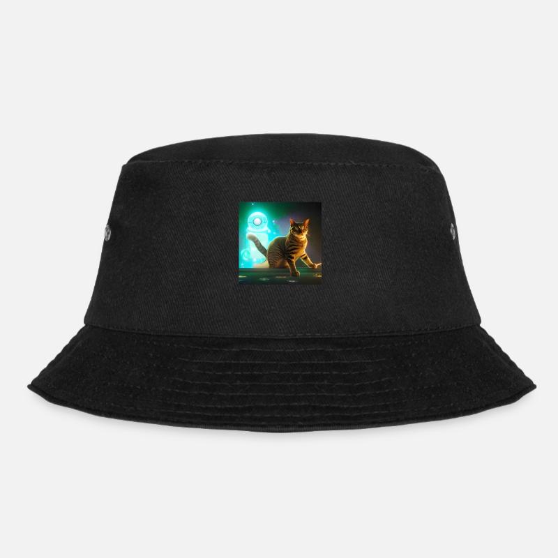 The Universe Cat - Bucket Hat - Schwarz