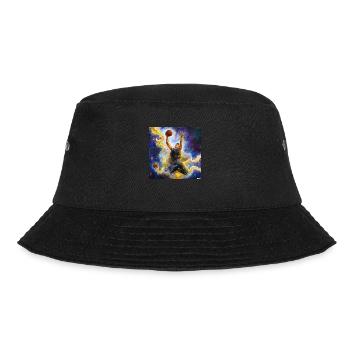 expressive painting of a basketball - Bucket Hat - black - Front - Lela (165cm)