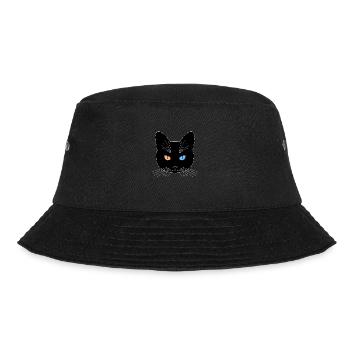 Chat tête noir yeux orange bleu - Bob - noir - Devant - Lela (165cm)