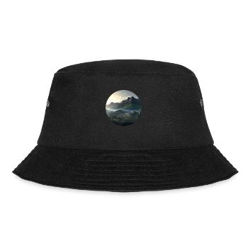 Wunderschöne Berglandschaft im Nebel - Bucket Hat - Schwarz - Vorne - Lela (165cm)