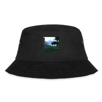 Beautiful mountain landscape in the fog - Bucket Hat - black - Front - Lela (165cm)