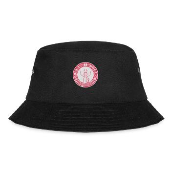 say less do more - Bucket Hat - Schwarz - Vorne - Lela (165cm)